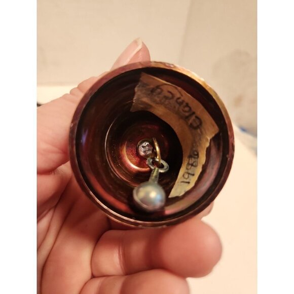 Vintage Seaside, Oregon Copper Bell Souvenir, Seagull Finial - Picture 3 of 4